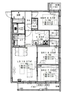 ALTUS南平岸【00404号室】の間取り