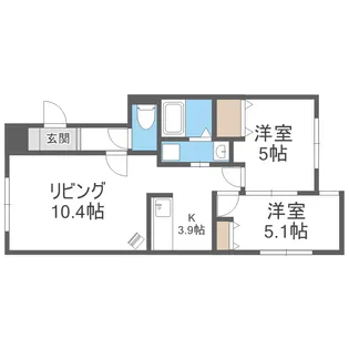 NRJニシオカ【1階】の間取り