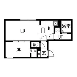 GRACE学園前【201号室】の間取り