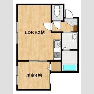 LIEN F・VILLAGE【403号室】の間取り
