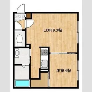 LIEN F VILLAGE【401号室】の間取り