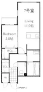北海道札幌市西区琴似一条4丁目【マンション】の間取り