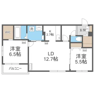 エフュート福住【402号室】の間取り