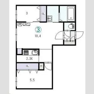 REN FAULT栄通【1階】の間取り