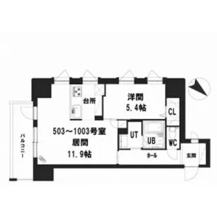 仮)グランメール 美園3ー4【5階】の間取り