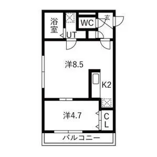 LA SERENE MISONO【405号室】の間取り