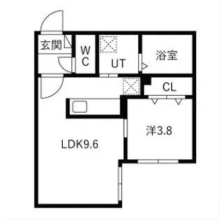 CITY RESIDENCE 南郷18丁目(シティレジデンス南郷【4階】の間取り