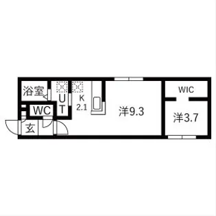 FEEEL平岸(フィール平岸)【2階】の間取り