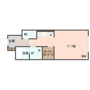 COFFRET(コフレ)平和通6【1階】の間取り