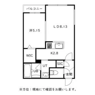 CITY SQUARE菊水(シティスクエア菊水)【0206号室】の間取り