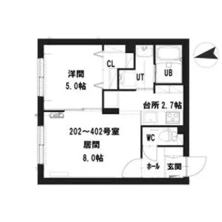 グランメール YAMAICHI【2階】の間取り