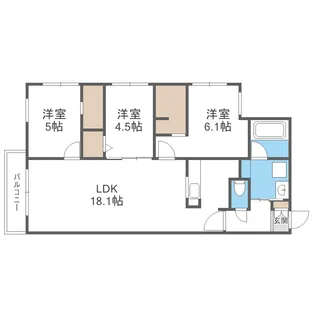 ZABO HILLS MISONO【2階】の間取り