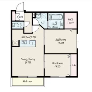 TOMISIA(トミシア)【301号室】の間取り