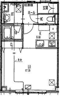 厚別西1ー1アパート(日栄建設社員寮)【201号室】の間取り