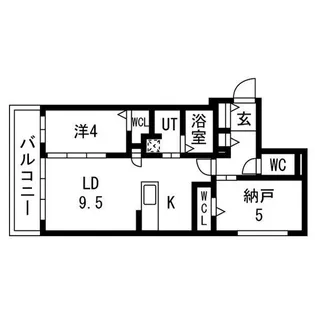 RESIDENCE SHINMEI東札幌【101号室】の間取り