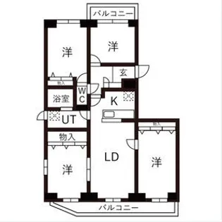 BRO北野【00704号室】の間取り