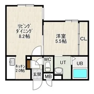 EFFORT NANGO【2階】の間取り