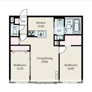 PLATZ新札幌【4階】の間取り