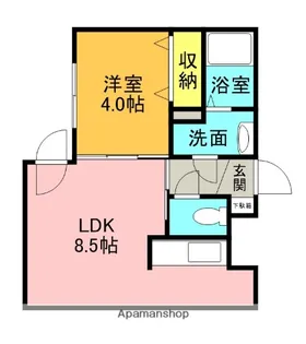 マリオット共栄町【303号室】の間取り