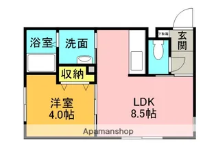 マリオット共栄町【202号室】の間取り