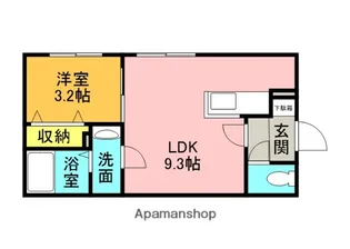 マリオットFビレッジ【4階】の間取り