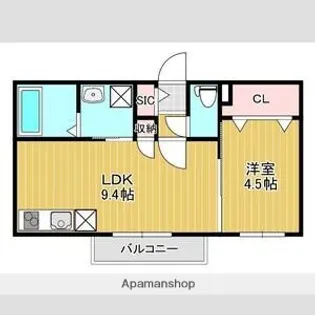 仮)平岸5−13【2階】の間取り