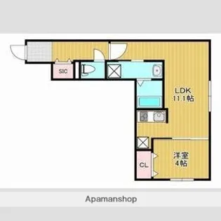 仮)平岸5−13【1階】の間取り