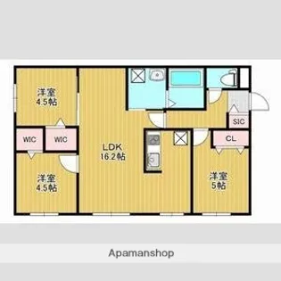仮)平岸5−13【1階】の間取り