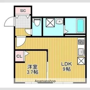 仮)平岸5−13【1階】の間取り
