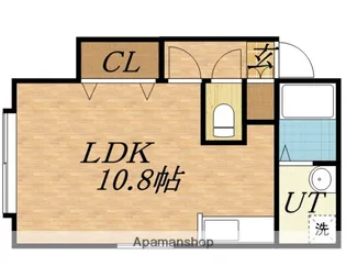 グランシエル【105号室】の間取り