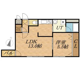 アネトス新札幌【5階】の間取り