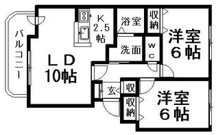 ESTATE 21【3階】の間取り