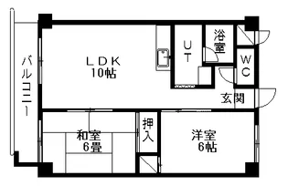 アクティブプラザ上野幌【4階】の間取り