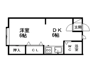 KTNスクウェア【101号室】の間取り