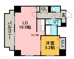ヴァージェ共応【201号室】の間取り