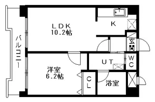 サンシティーⅡ【902号室】の間取り