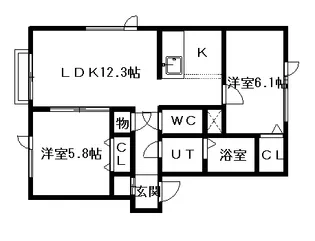 シャーメゾン16【0202号室】の間取り