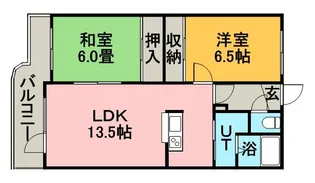 グランコート上野幌【1階】の間取り