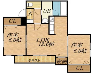 STELLA MARIS (ステラマリス)【3階】の間取り