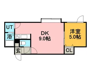 フロルドゥコルザ【203号室】の間取り