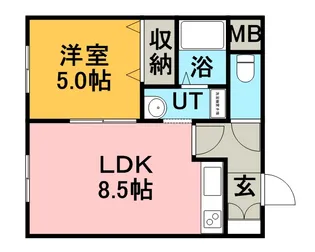 ビックモロ【407号室】の間取り
