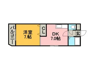 ラ・フォーレ新札幌【00401号室】の間取り