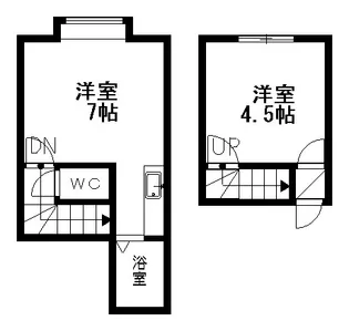 リバティ【101号室】の間取り