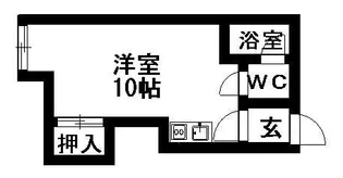カサ・デ・セフィーロ【102号室】の間取り