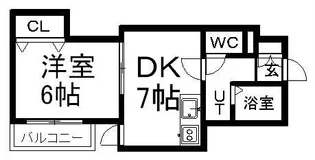 シティクレストVI【00305号室】の間取り