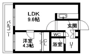 フロムコート【2階】の間取り