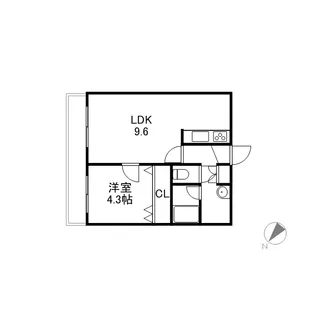 フロムコート【302号室】の間取り