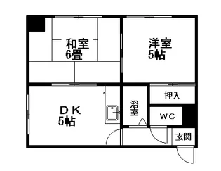 オリエント北野【205号室】の間取り