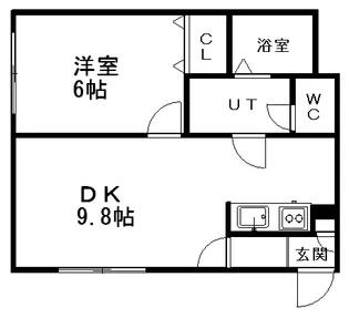 ネストコート【203号室】の間取り