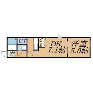 アムール大通東【4階】の間取り